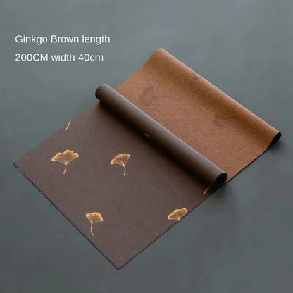 Japanese-Style Waterproof Fiber Tea Mat Linen Table Runner Table Mat Tea Art Tea Fabric Tea Mat Zen Tea Plate Mat Tea Utensils