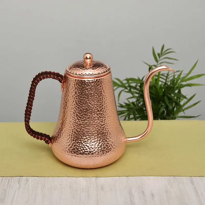 Japanese Tea Kettle Set, Vintage Tea Maker, Infuser, Handmade Coffee Pot, Kongfu Copper Water Jug, Metal Teapot Gift, 750ml