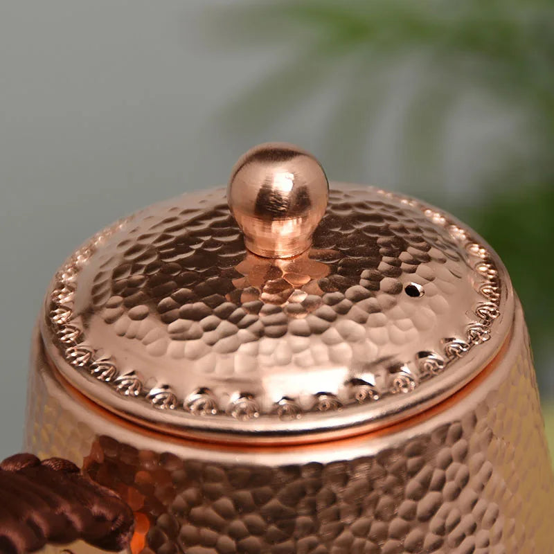 Japanese Tea Kettle Set, Vintage Tea Maker, Infuser, Handmade Coffee Pot, Kongfu Copper Water Jug, Metal Teapot Gift, 750ml