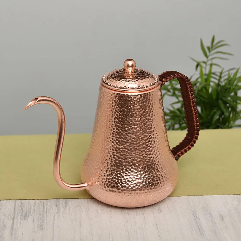 Japanese Tea Kettle Set, Vintage Tea Maker, Infuser, Handmade Coffee Pot, Kongfu Copper Water Jug, Metal Teapot Gift, 750ml