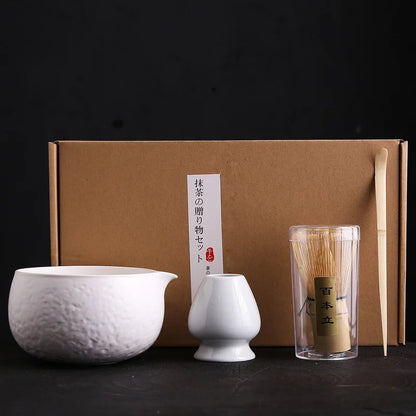 Japanese Tea Matcha Brush Baiben Li Tea Combination of Song Dynasty Tea Pointing Tools Matcha Set Gift Box
