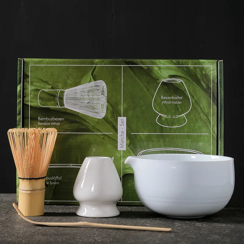 Japanese Tea: Matcha Set: Baiben Li Matcha Brush Beating Matcha Tool Tea: Li Tea Set Matcha Bowl