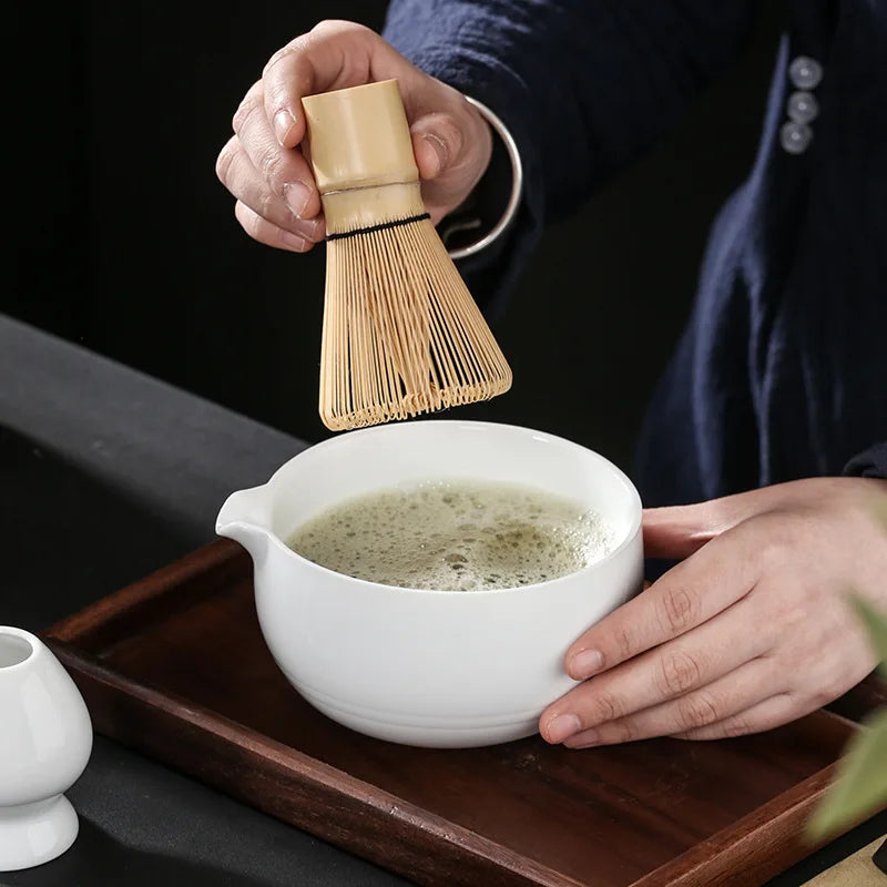 Japanese Tea: Matcha Set: Baiben Li Matcha Brush Beating Matcha Tool Tea: Li Tea Set Matcha Bowl