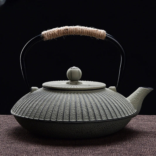 Japanese Umbrella Shaped Teapot Cast Iron Teapot With Filter Screen Iron Pot For Boiling Water And Making Tea Household Iron Pot