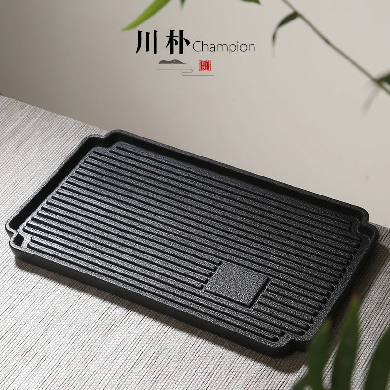 Japanese black pottery portable travel tea set Kung Fu tea suit with teapot teacup tray high grade gift box free shippig