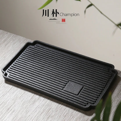 Japanese black pottery portable travel tea set Kung Fu tea suit with teapot teacup tray high grade gift box free shippig
