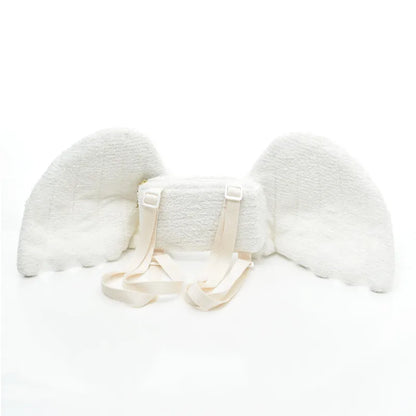 Japanese festival Cute Angel Wings Plush Backpack Kawaii Small Backpack Children's Bag Girl Gift