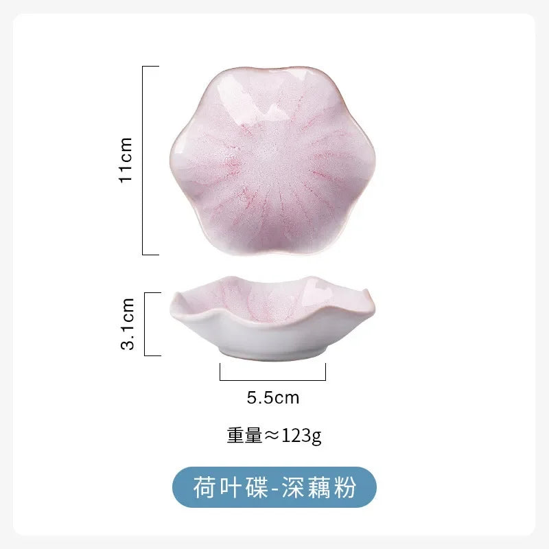 Japanese kiln change dish ceramic snack dish seasoning dish restaurant hot pot sauce dish sushi sauce dish