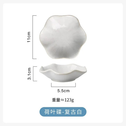 Japanese kiln change dish ceramic snack dish seasoning dish restaurant hot pot sauce dish sushi sauce dish