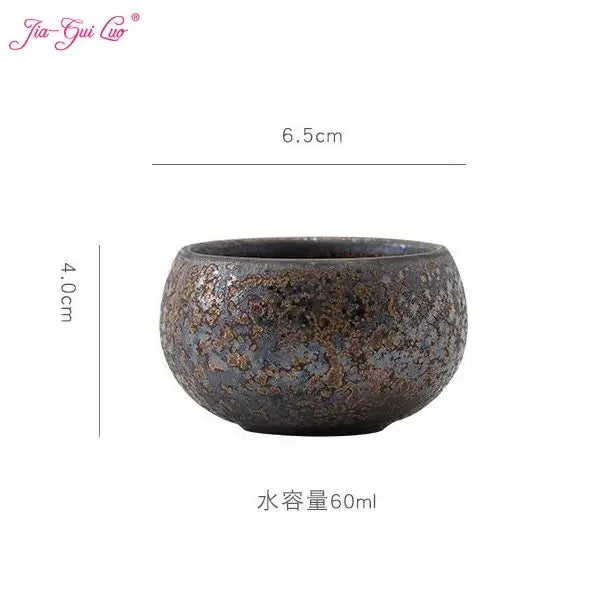 Japanese style 60ml Ceramic teacups cup cups tea set kitchen dining bar small business supplies porcelain