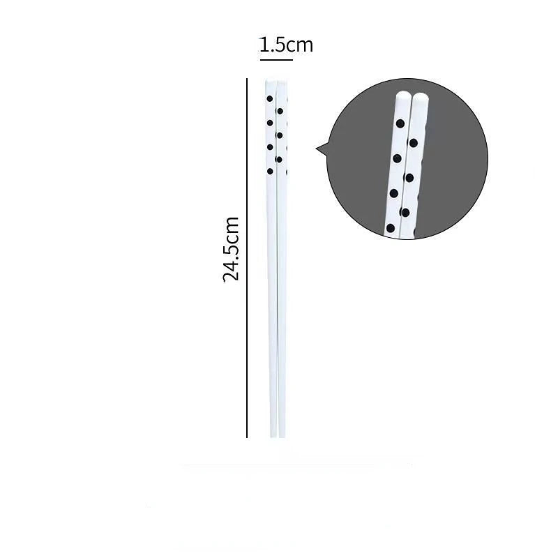 Japanese-style Ceramic Chopsticks Anti-slip Mildew-proof Antibacterial Heat-resistant Bone Porcelain Chopsticks Easy To Clean