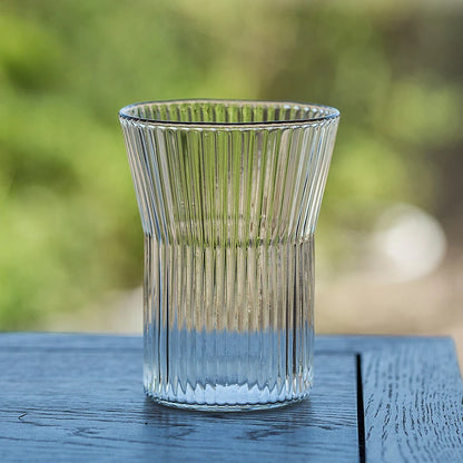 Japanese-style Creative Heat-resistant Glass Home Tea Cup with Bamboo Pad Office Thickened Transparent Water Cup Green Tea Cup