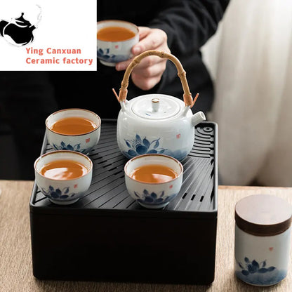 Japanese-style Handmade Ceramic Teacup Boutiques Master Tea Cup Household Tea Set Accessories Antique Porcelain Tea Bowl
