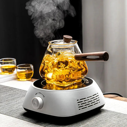 Japanese-style Mufeng, glass teapot, household heat-resistant high temperature, filter liner, flower teapot, tea set, tea maker