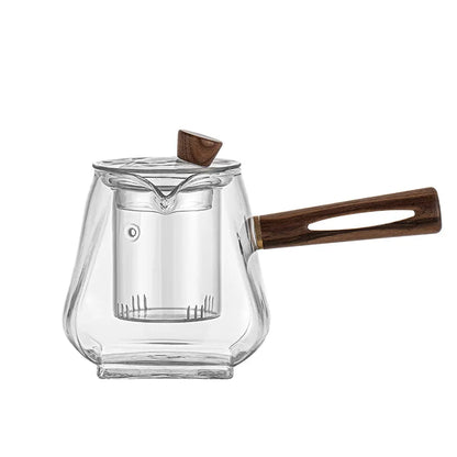 Japanese-style Mufeng, glass teapot, household heat-resistant high temperature, filter liner, flower teapot, tea set, tea maker