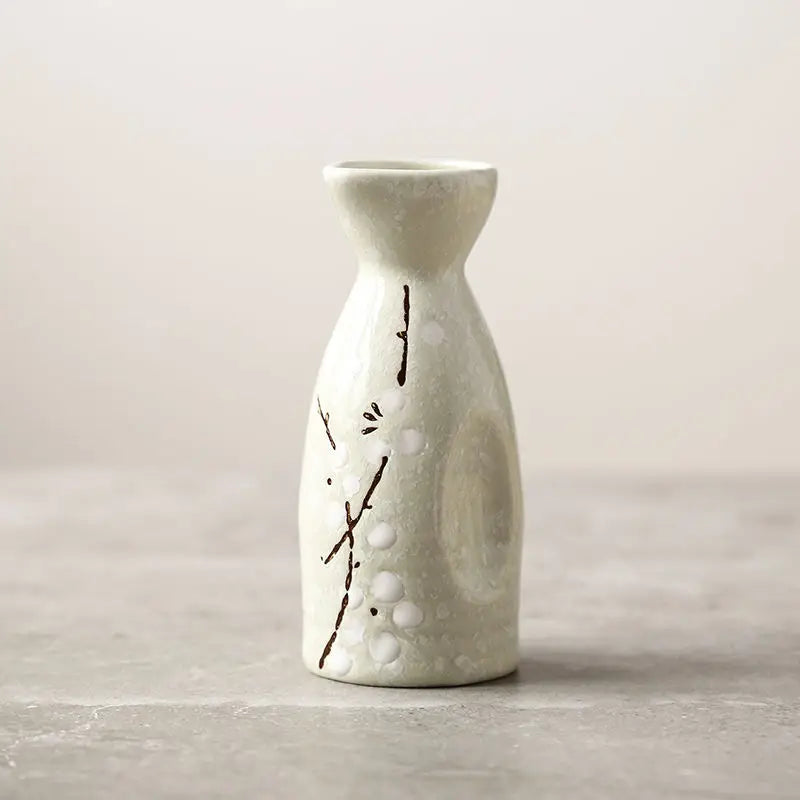 Japanese-style and Wind-temperature Wine Ware Clear Wine Set Small Wine Bottle Ceramic Sushi Shop Small Wine Cup