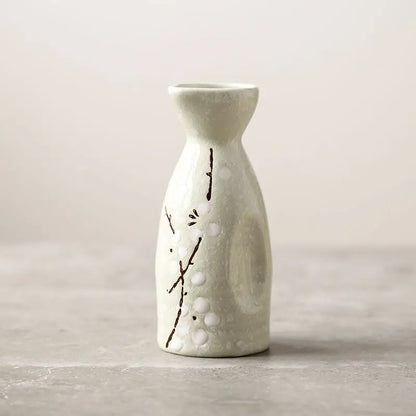 Japanese-style and Wind-temperature Wine Ware Clear Wine Set Small Wine Bottle Ceramic Sushi Shop Small Wine Cup