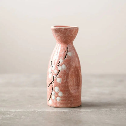Japanese-style and Wind-temperature Wine Ware Clear Wine Set Small Wine Bottle Ceramic Sushi Shop Small Wine Cup