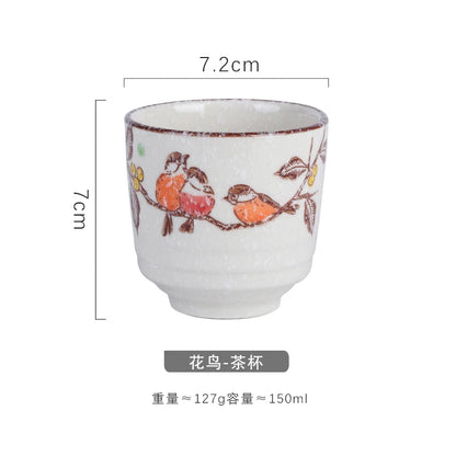Japanese style ceramic ancient white wine cup sake set, home antique coffee cup, wine pot, classical Shochu cup