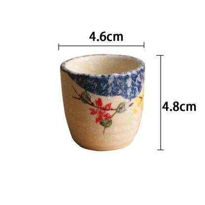 Japanese style ceramic ancient white wine cup sake set, home antique coffee cup, wine pot, classical Shochu cup