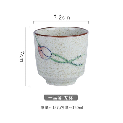 Japanese style ceramic ancient white wine cup sake set, home antique coffee cup, wine pot, classical Shochu cup