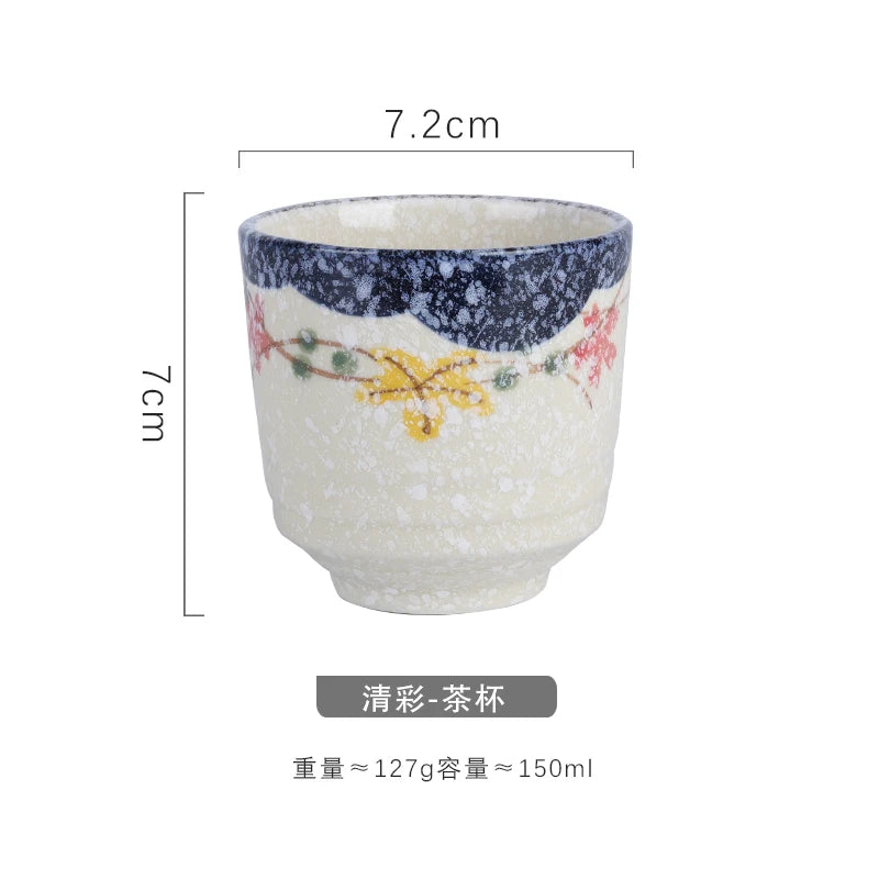 Japanese style ceramic ancient white wine cup sake set, home antique coffee cup, wine pot, classical Shochu cup