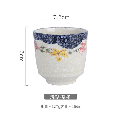 Japanese style ceramic ancient white wine cup sake set, home antique coffee cup, wine pot, classical Shochu cup