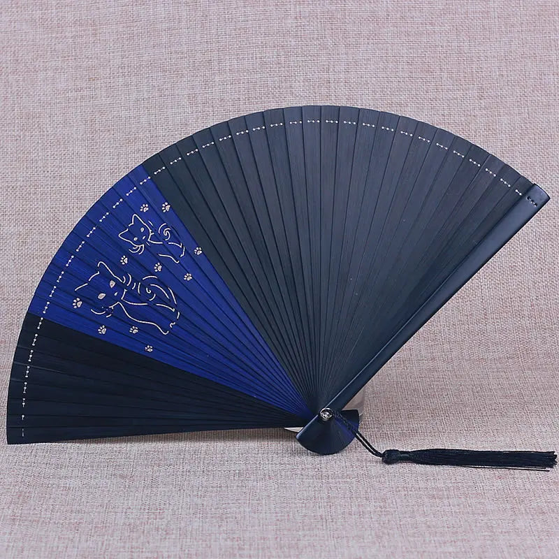 Japanese style full bamboo folding fan Ladies decorative hand fan  Home Decorations Wedding, Dance Folding Fan Special offer
