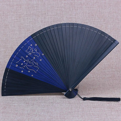Japanese style full bamboo folding fan Ladies decorative hand fan  Home Decorations Wedding, Dance Folding Fan Special offer