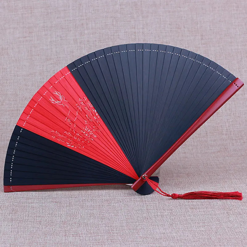 Japanese style full bamboo folding fan Ladies decorative hand fan  Home Decorations Wedding, Dance Folding Fan Special offer