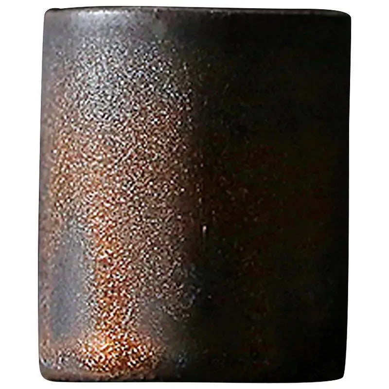 JapaneseKungFuTeaSetRetroCeramicTeacupCoffeeTeacupSingleCupGoldPlatedIronGlazeMasterCupTeaSetKitchenRestaurantBar