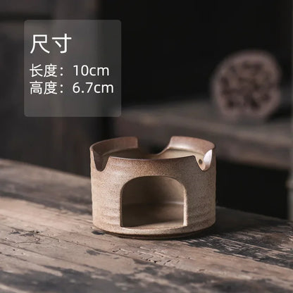 Japaness Retro Pottery Teapot with Charcoal Stove Tea Brewing Pot Single Kung Fu Teaware Tea Pots Tea Making Device