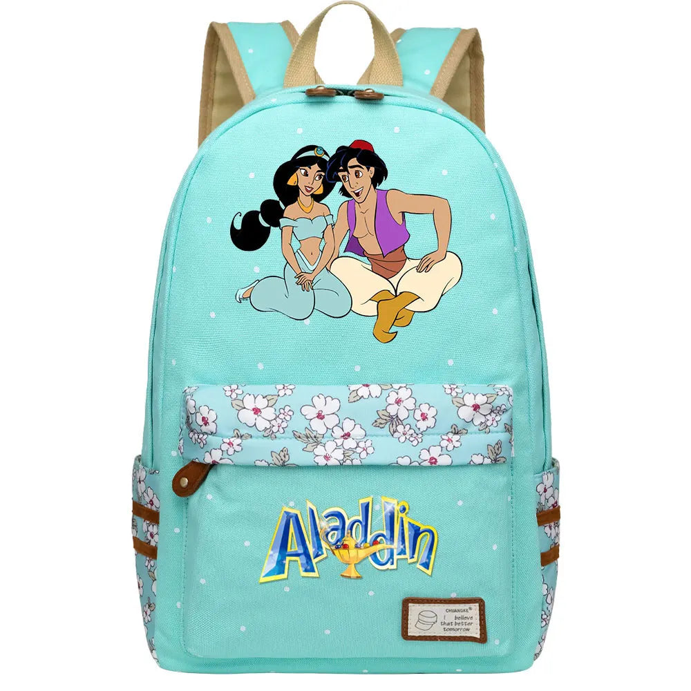 Jasmine Princess Boys Girls Kids School Book Bags Women Bagpack Teenagers Schoolbags Canvas Travel Laptop Backpack