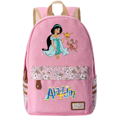Jasmine Princess Boys Girls Kids School Book Bags Women Bagpack Teenagers Schoolbags Canvas Travel Laptop Backpack
