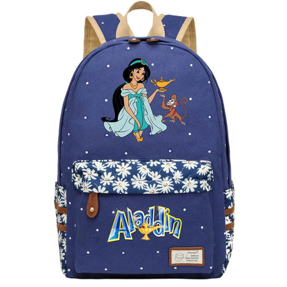 Jasmine Princess Boys Girls Kids School Book Bags Women Bagpack Teenagers Schoolbags Canvas Travel Laptop Backpack