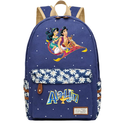 Jasmine Princess Boys Girls Kids School Book Bags Women Bagpack Teenagers Schoolbags Canvas Travel Laptop Backpack