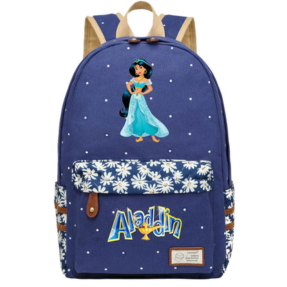 Jasmine Princess Boys Girls Kids School Book Bags Women Bagpack Teenagers Schoolbags Canvas Travel Laptop Backpack