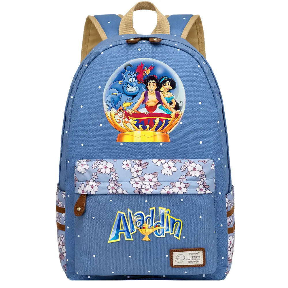 Jasmine Princess Boys Girls Kids School Book Bags Women Bagpack Teenagers Schoolbags Canvas Travel Laptop Backpack