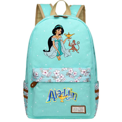 Jasmine Princess Boys Girls Kids School Book Bags Women Bagpack Teenagers Schoolbags Canvas Travel Laptop Backpack