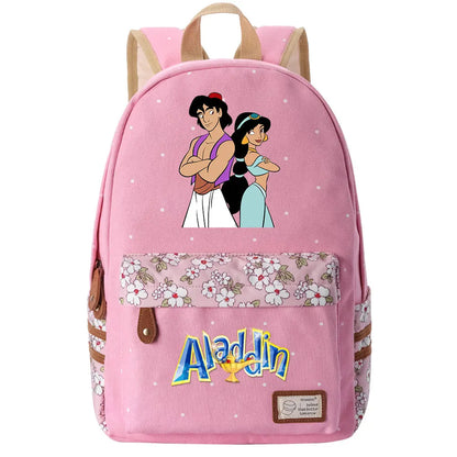 Jasmine Princess Boys Girls Kids School Book Bags Women Bagpack Teenagers Schoolbags Canvas Travel Laptop Backpack