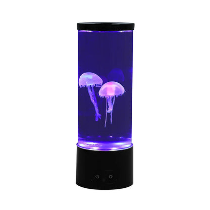 Jellyfish Lamp Color Changing Jellyfish Tank Aquarium Led Lamp Relaxing Mood Night Light USB Power/Battery Powered Drop Shipping