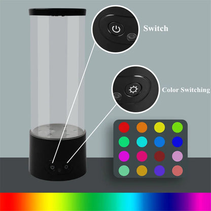 Jellyfish Lamp Color Changing Jellyfish Tank Aquarium Led Lamp Relaxing Mood Night Light USB Power/Battery Powered Drop Shipping