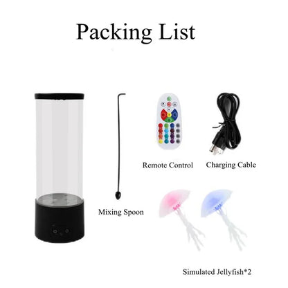 Jellyfish Lamp Color Changing Jellyfish Tank Aquarium Led Lamp Relaxing Mood Night Light USB Power/Battery Powered Drop Shipping