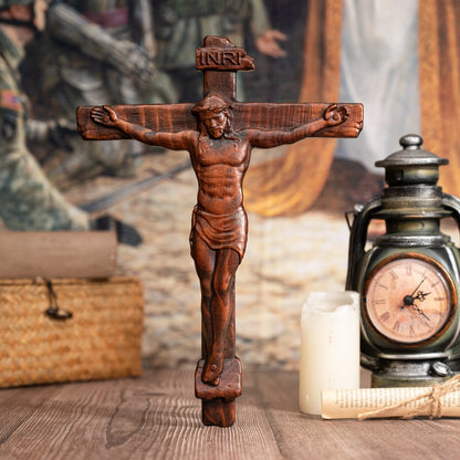 Jesus Crucifix Catholic Cross, Wooden Cross, Wall Saint, Jesus, Christ Decoration, Church, Baptism, Gift