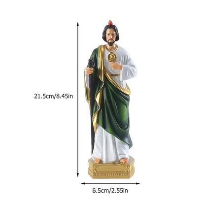 Jesus Figurine Decor Statue Gift Religious Inspirational Figurines Satan Sculpture Christ Sacred Figure Heart Home Catholic