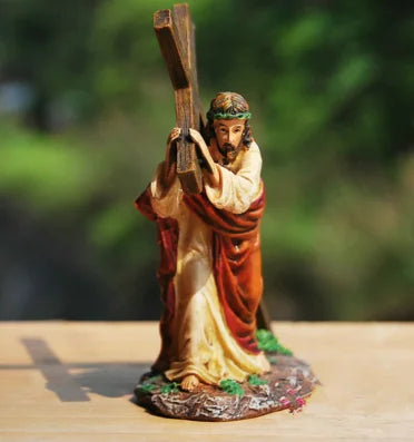 Jesus Figurine Holy Home Decoration Christ Jesus Statues sculpture Christmas gift Home Office Desktop Ornaments
