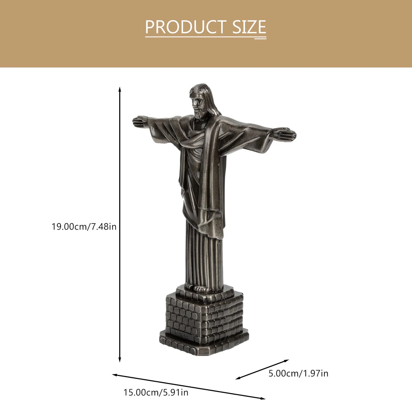 Jesus Figurine Statue Christ Figurines Figure Catholic Holy Christian Tabletop Sculpture Decor Nativity Religious Crucifix Lord