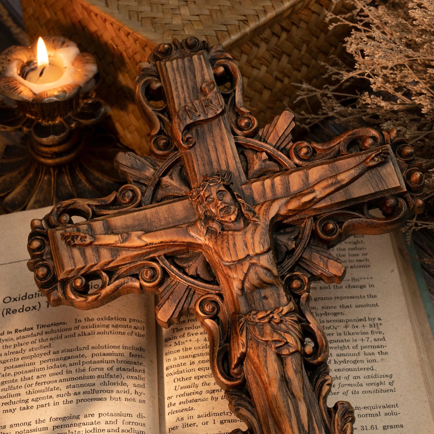 Jesus Wooden Cross Crucifix Christian Cross Jesus Christ Ornament Catholic Religious Prayer Decor Wall Hangings Church Ornament
