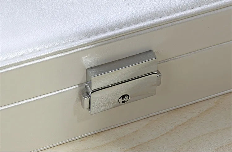 Jewelry Box Women Leather Packaging Necklace Rings Earrings Bracelet Storage Organizer Display Gift Box Case