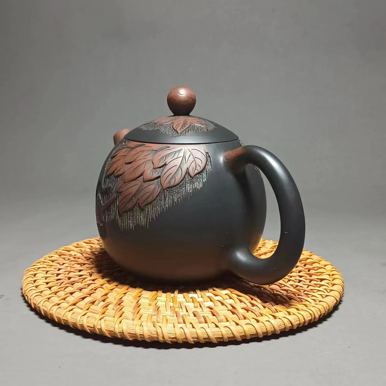 Jianshui Clay Pure Handmade  Carving Longdan TeaPot(Not Yixing Zisha) Ceramic  Kung Fu Tea Set Drinkware Tea Ceremony